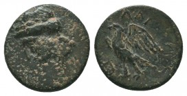 Greek Coins (Circa 220-163 BC). Ae.


Weight: 1,2 gram
Diameter: 12,6 mm