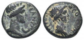 Greek Mysia, Pergamon, c. AD 40-60. Æ. Draped bust of Senate r. R/ Turreted bust of Roma r. RPC I 2374; BMC 205


Weight: 3,8
Diameter: 15,3