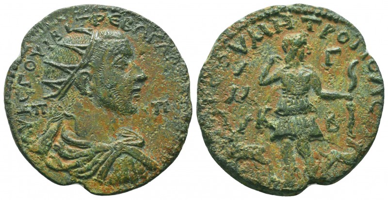 Cilicia, Trebonianus Gallus (251-253), Bronze,Tarsus, AD 251-253, AE, AV KAI Γ O...