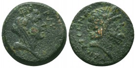 CILICIA, Anazarbos (as Caesarea ad Anazarbum). 2nd century AD. Æ Dated Pompeian-Cilician Era 132 (113/4 AD). Laureate and draped bust of Zeus right; c...