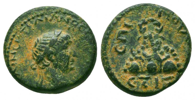 Trajan (98-117). Cappadocia, Caesarea. Æ 
Condition: Very fine.

Weight: 3,9 gra...