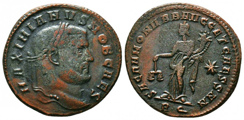 Maximianus (286-310). Æ Follis 


Weight: 9,6 gram
Diameter: 26,9 mm