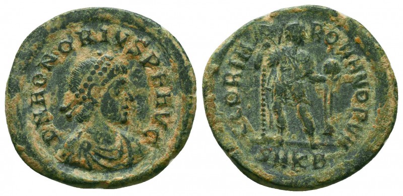 Honorius - Nummus (395-402, AD )
Condition: Very fine.

Weight: 4,0 gram
Diamete...