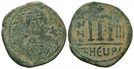 Maurice Tiberius, 582-602. Follis
Condition: Very Fine


Weight: 13,0 gram
Diameter: 30,4 mm