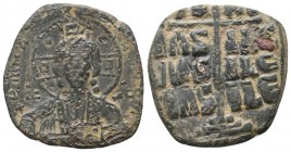 Byzantine Coin ca. 1028-1034. AE 
Condition: Very Fine


Weight: 7,1 gram
Diameter: 26 mm