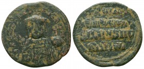 Byzantine Coin ca. 1028-1034. AE 
Condition: Very Fine


Weight: 5,8 gram
Diameter: 26,1 mm