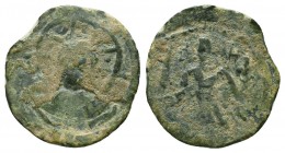 CRUSADERS. Edessa. Baldwin I, 1098-1100. Follis Ae,
Condition: Very Fine

Weight: 3,0 gram
Diameter: 21,8 mm