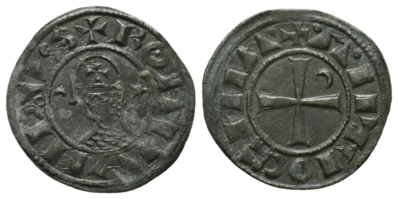 Bohémond III AD 1163-1201. Antioch Denier AR
Condition: Very Fine


Weight: 1,1 ...