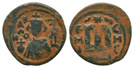 Arab-Byzantine. Umayyad Caliphate. AE Fals 


Weight: 4,0 gram
Diameter: 20,7 mm