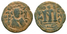 Arab-Byzantine. Umayyad Caliphate. AE Fals 


Weight: 5,0 gram
Diameter: 20,5 mm
