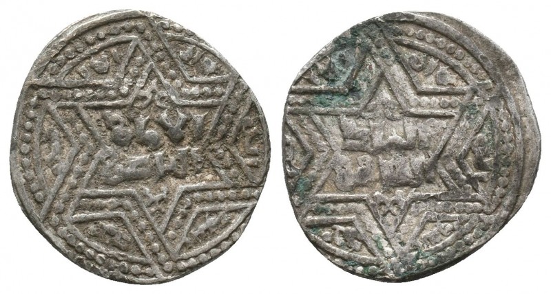 Islamic Silver Coins, Ar.
Condition: Very Fine


Weight: 1,5 gram
Diameter: 16,6...