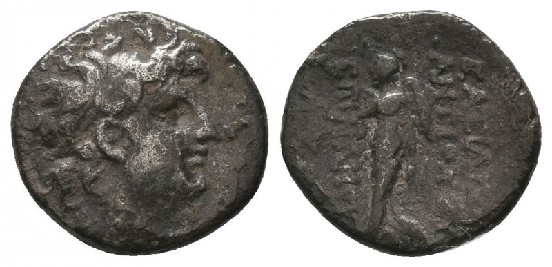 SELEUKID KINGS of SYRIA. Seleukos VI Epiphanes Nikator. 97-94 BC. AR Drachm 


W...