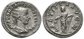Gordianus III Pius (238-244 AD). AR Antoninianus


Weight: 4,4 gram
Diameter: 23,1 mm