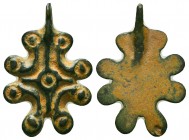 Byzantine Very RARE Cross Pendant !!. Circa 5th-7th Century AD.
Condition: Very Fine


Weight: 4,2 gram
Diameter: 31,6 mm