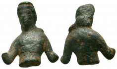 Ancient Roman bronze statue, c. 1st-3rd century AD.
Condition: Very Fine


Weight: 41,6 gram
Diameter: 16,9 mm