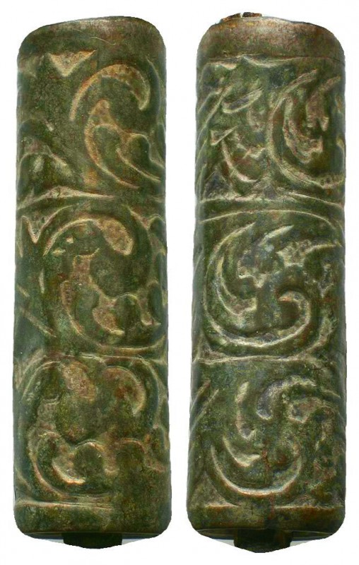 Ancient Roman decorated bronze tube, c. 1st-3rd century AD.
Condition: Very Fine...