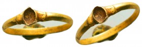 Ancient Roman gold ring, c. 1st-3rd century AD.
Condition: Very Fine


Weight: 0,8 gram
Diameter: 20,1 mm