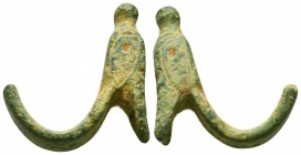 Ancient Roman bronze fitting c. 1st-3rd century AD.


Weight: 9,5 gram
Diameter: 24,5 mm