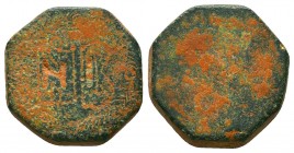 Byzantine Commercial Weight. Circa 5th-7th Century AD.
Condition: Very Fine


Weight: 8,6 gram
Diameter: 16,9 mm