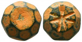 Byzantine Commercial Weight. Circa 5th-7th Century AD.
Condition: Very Fine


Weight: 28,9 gram
Diameter: 18,7 mm