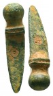 Ancient Roman Bronze Gladius veteran Sword Pendant - Military Amulet. C. 1st - 2nd C.


Weight: 3,7 gram
Diameter: 3,7 mm
