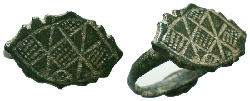 Byzantine Ring , c. 11th-13th century AD

Condition: Very Fine

Weight: 3,4 gram...