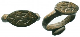 Byzantine Ring , c. 11th-13th century AD
Condition: Very Fine

Weight: 3,6 gram
Diameter: 19,7 mm