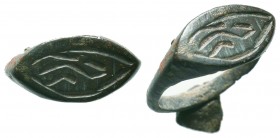 Byzantine Ring , c. 11th-13th century AD
Condition: Very Fine

Weight: 3,5 gram
Diameter: 19,7 mm