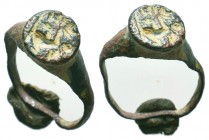 Byzantine Ring , c. 11th-13th century AD
Condition: Very Fine

Weight: 2,8 gram
Diameter: 20,9 mm