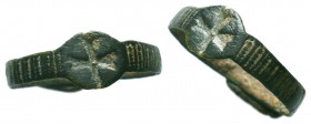 Byzantine Ring , c. 11th-13th century AD
Condition: Very Fine

Weight: 1,1 gram
Diameter: 18,4 mm