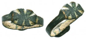 Byzantine Ring , c. 11th-13th century AD
Condition: Very Fine

Weight: 0,8 gram
Diameter: 16,1 mm