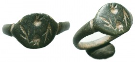 Byzantine Ring , c. 11th-13th century AD
Condition: Very Fine

Weight: 2,3 gram
Diameter: 20,4 mm