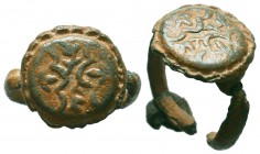 Byzantine Ring , c. 11th-13th century AD
Condition: Very Fine

Weight: 5,1 gram
Diameter: 20,1 mm