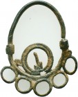 ConditionByzantine Earring , c. 11th-13th century AD:
Very Fine

Weight: 3,2 gram
Diameter: 36,8