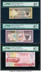 Bahrain Currency Board 100 Fils; 1/2; 1 Dinar (1964-2006) Pick 1a; 7; 26 PMG Superb Gem Unc 67 EPQ (3) . 

HID09801242017

© 2020 Heritage Auctions | ...