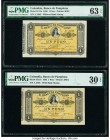 Colombia Banco de Pamplona 1 Peso 1883 Pick S711a; S711b Two Examples PMG Choice Uncirculated 63 EPQ; Very Fine 30 EPQ. 

HID09801242017

© 2020 Herit...