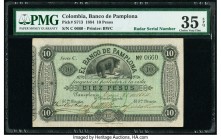 Colombia Banco de Pamplona 10 Pesos 1884 Pick S713 Radar Serial Number PMG Choice Very Fine 35 EPQ. 

HID09801242017

© 2020 Heritage Auctions | All R...