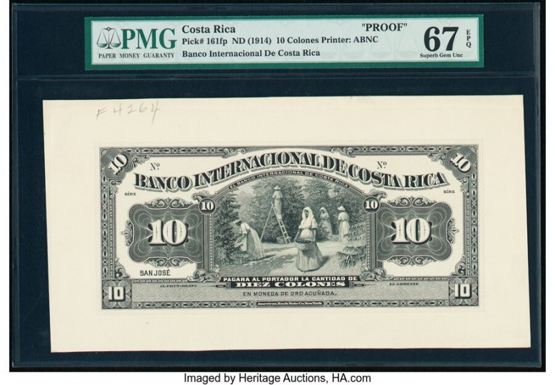 Costa Rica Banco Internacional de Costa Rica 10 Colones ND (1914) Pick 161fp; 16...