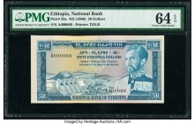 Low Serial Ethiopia National Bank 50 Dollars ND (1966) Pick 28a PMG Choice Uncirculated 64 EPQ. 

HID09801242017

© 2020 Heritage Auctions | All Right...