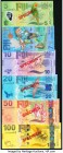 Fiji Specimen Collection of 6 Examples Crisp Uncirculated. Pick numbers 115s, 116s, 117s, 118s, 119s and 120s. Pick 120s is perforated cancelled Speci...