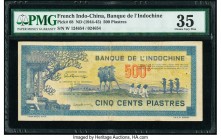 French Indochina Banque de l'Indo-Chine 500 Piastres ND (1944-45) Pick 68 PMG Choice Very Fine 35. Minor rust.

HID09801242017

© 2020 Heritage Auctio...