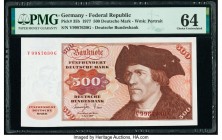 Germany Federal Republic Deutsche Bundesbank 500 Deutsche Mark 1.6.1977 Pick 35b PMG Choice Uncirculated 64. 

HID09801242017

© 2020 Heritage Auction...