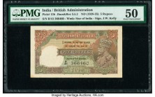 India Government of India 5 Rupees ND (1928-35) Pick 15b Jhun3.5.2 PMG About Uncirculated 50. Staple holes at issue and minor stains. 

HID09801242017...