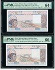 West African States Banque Centrale des Etats de L'Afrique de L'Ouest - Burkina Faso 5000 Francs 1987 Pick 308Cm PMG Choice Uncirculated 64 EPQ. West ...