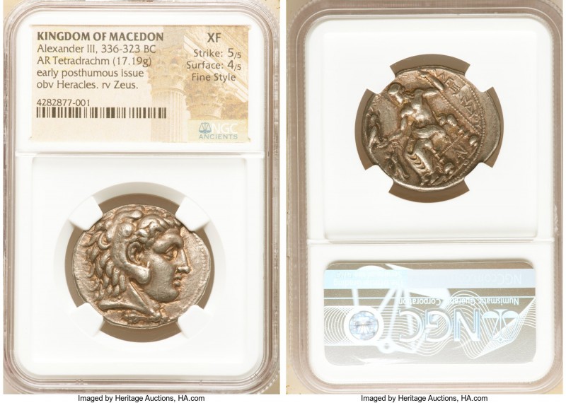 MACEDONIAN KINGDOM. Alexander III the Great (336-323 BC). AR tetradrachm (34mm, ...