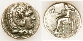 MACEDONIAN KINGDOM. Alexander III the Great (336-323 BC). AR tetradrachm (26mm, 16.98 gm, 11h). About XF, light porosity. Posthumous issue of 'Babylon...