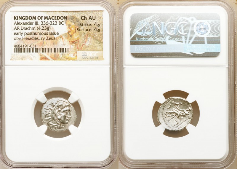 MACEDONIAN KINGDOM. Alexander III the Great (336-323 BC). AR drachm (18mm, 4.23 ...