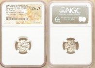 MACEDONIAN KINGDOM. Alexander III the Great (336-323 BC). AR drachm (16mm, 11h). NGC Choice VF. Posthumous (?) issue of uncertain mint, ca. 323-319 BC...