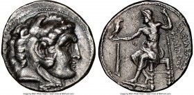 MACEDONIAN KINGDOM. Philip III Arrhidaeus (323-317 BC). AR tetradrachm (27mm, 16.92 gm, 12h). NGC XF 5/5 - 3/5. Lifetime or early posthumous issue of ...