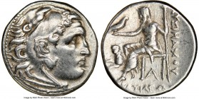 THRACIAN KINGDOM. Lysimachus (305-281 BC). AR drachm (17mm, 12h). NGC XF. Lifetime issue of Magnesia ad Maeandrum, ca. 305-297 BC. Head of Heracles ri...